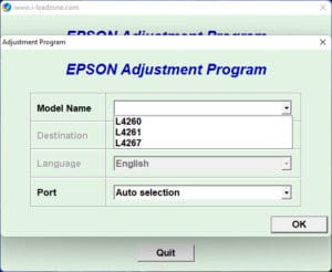 Epson L4260 Resetter Download